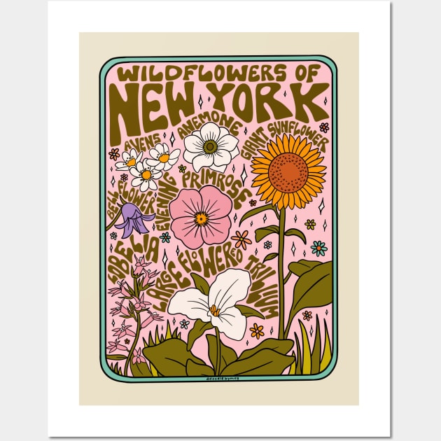 New York Wildflowers Wall Art by Doodle by Meg